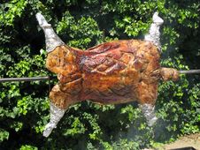 Lamb On A Spit Royalty Free Stock Images Lamb On A Spit Royalty Free Stock Images