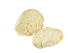 Cut Bread Roll Stock Photography