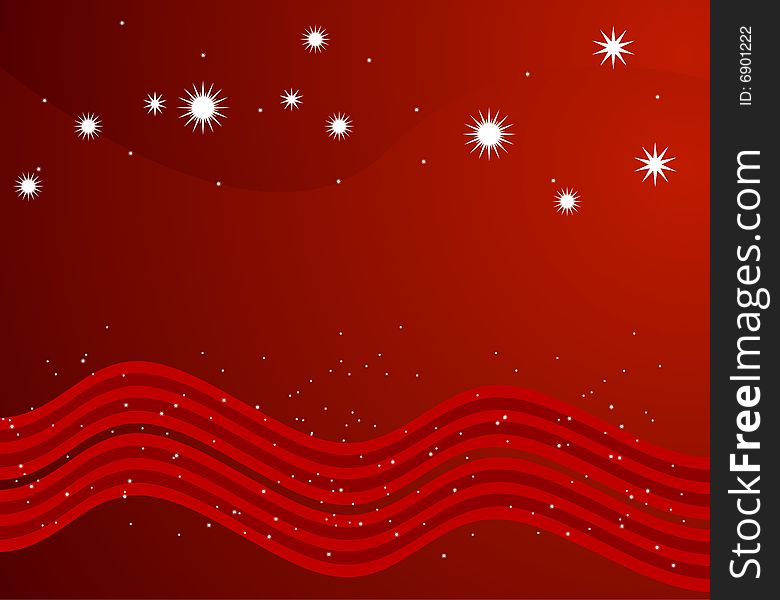 Abstract Christmas design vector illustration.  Lots of space for text & other designs