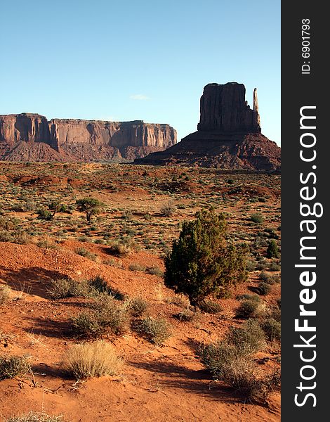 Monument valley in Utah USA showing desert and rocks. Monument valley in Utah USA showing desert and rocks