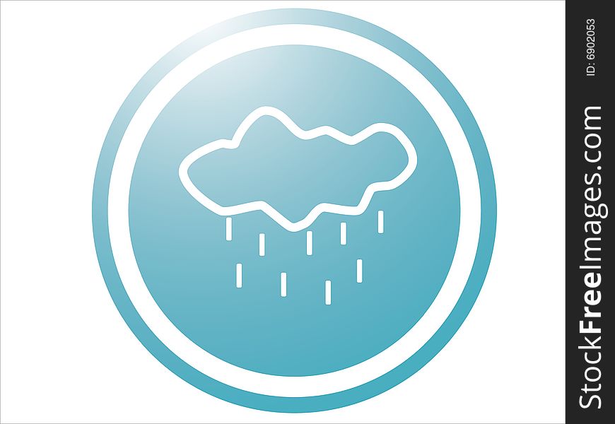 A vector of the weather icon on the white background