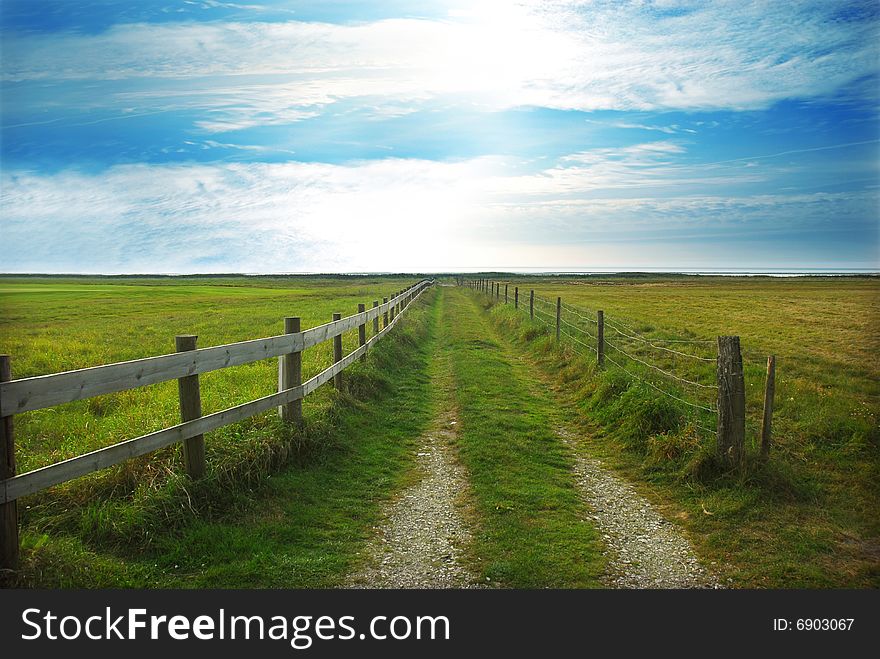 Country landscape at summer, relaxing place. Country landscape at summer, relaxing place