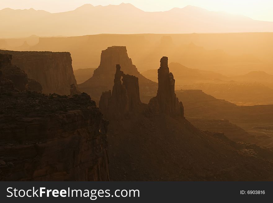 Canyonlands national park at sunrise