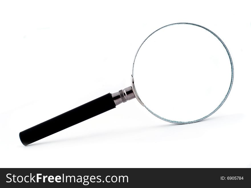 Magnifying Glass On White Background