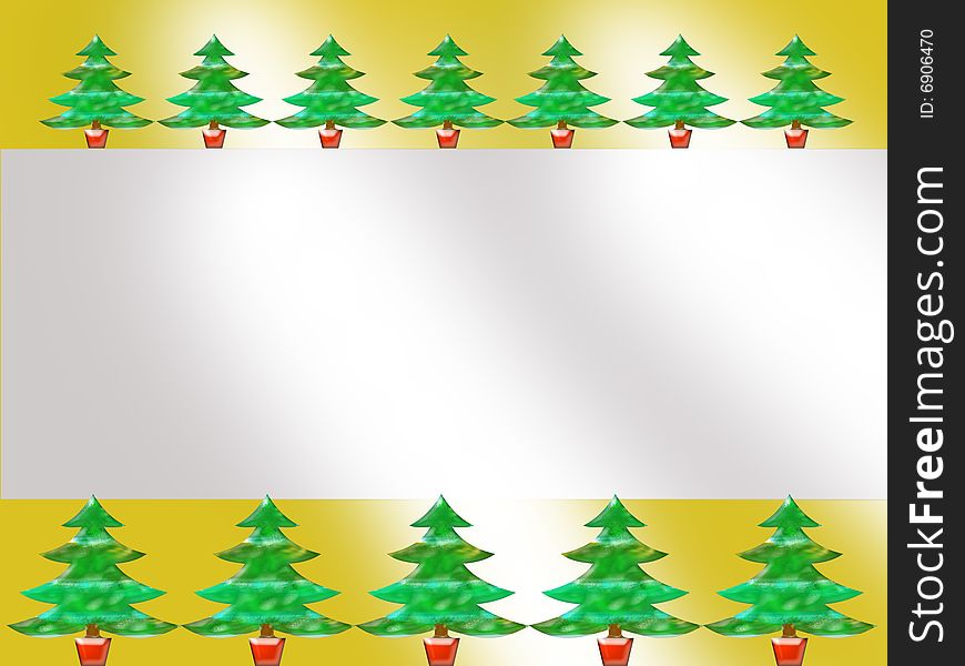 A yellow banner for christmas