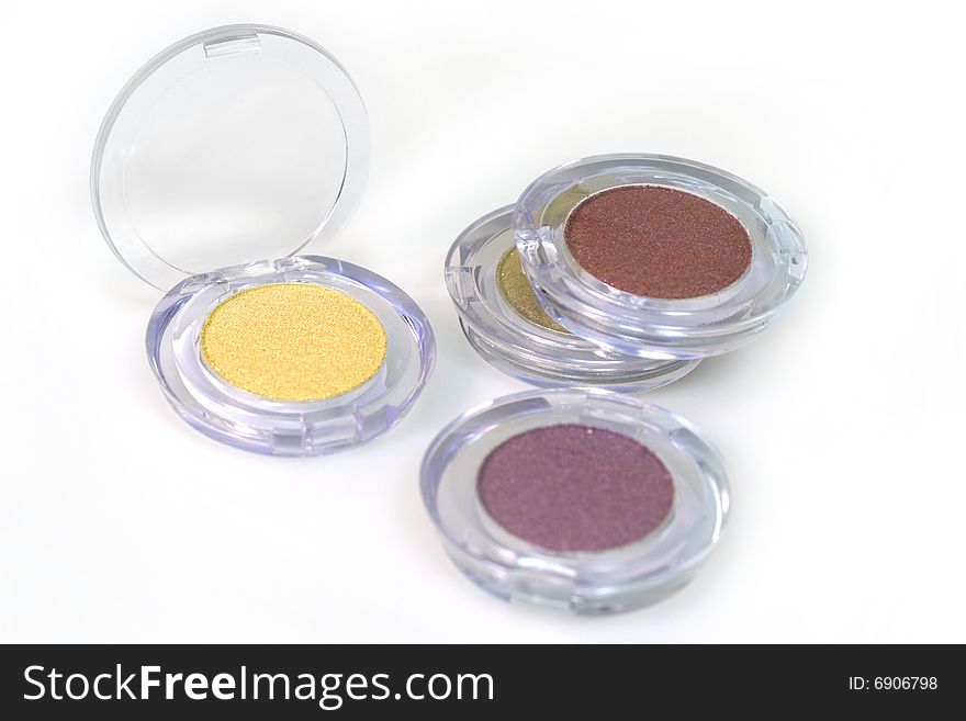 Color make-up cosmetics in transparent package