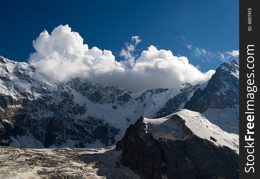 Mountains. Caucasus. Kabardino-Balkaria. Bezengi