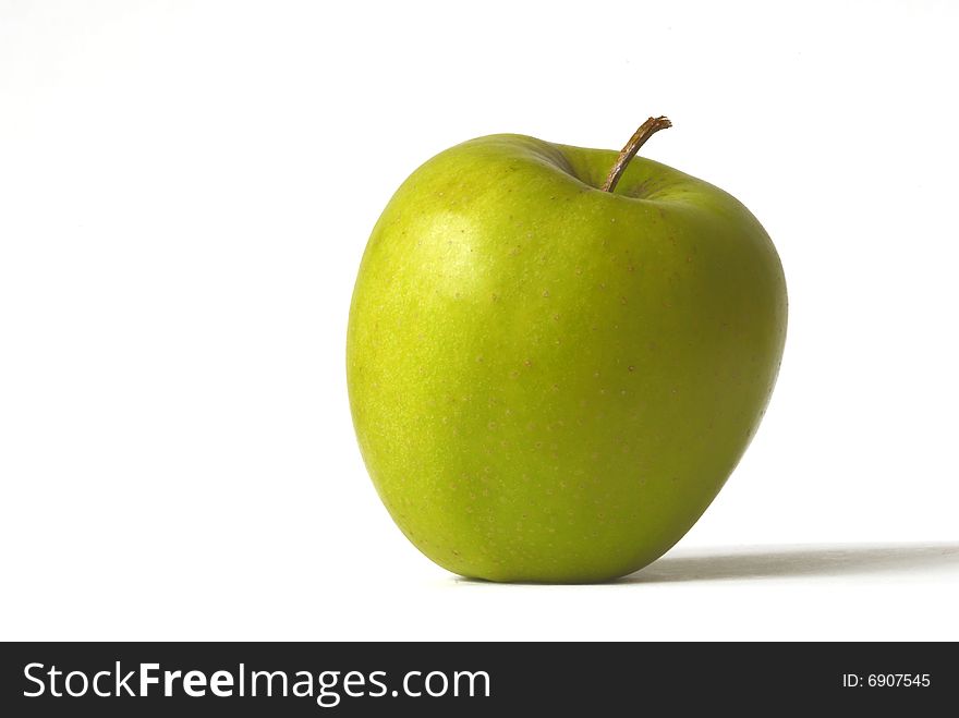 Green Apple isolated over white