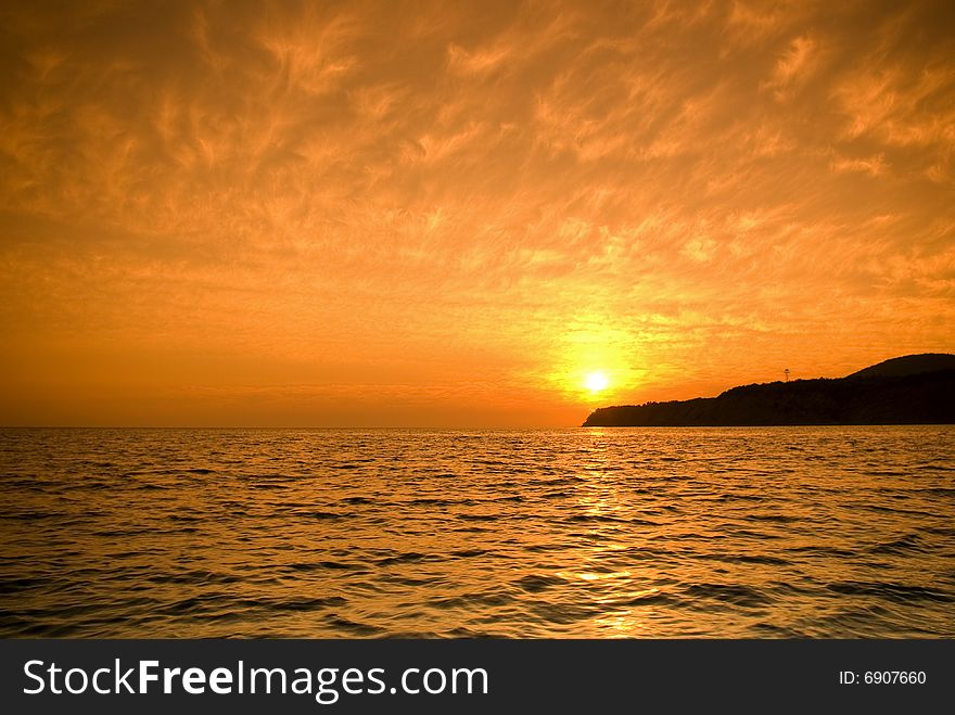 Black Sea at sunset