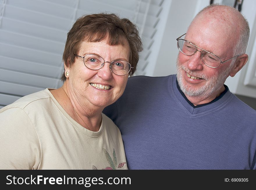 Happy Senior Adult Couple Portrait