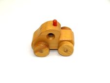 Wooden Car Side-view Stock Image