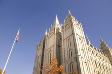 Mormon Temple Stock Photo