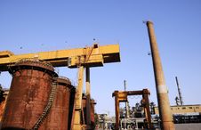 Chemical Factory With Crane And Oil Tanks Stock Image Chemical Factory With Crane And Oil Tanks Stock Image