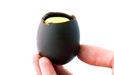 Easter Egg Bitten Closeup Stock Images Easter Egg Bitten Closeup Stock Images