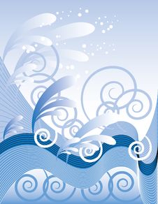 Ocean Wave Abstract Stock Photography