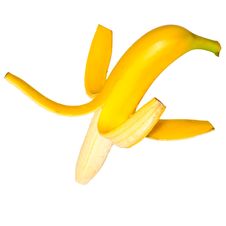 Ripe Peeled Banana Stock Photo Ripe Peeled Banana Stock Photo