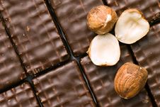 Chocolate Cookies With Nuts Stock Photography Chocolate Cookies With Nuts Stock Photography