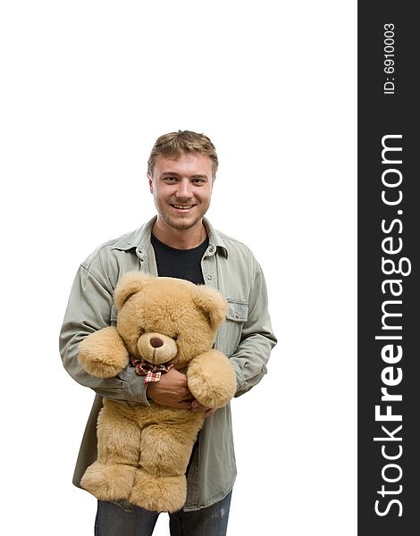 Man With Teddy Bear