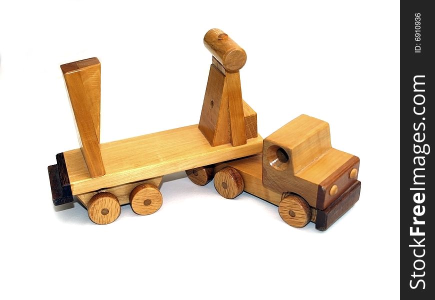 Wooden Macktruck Front-view