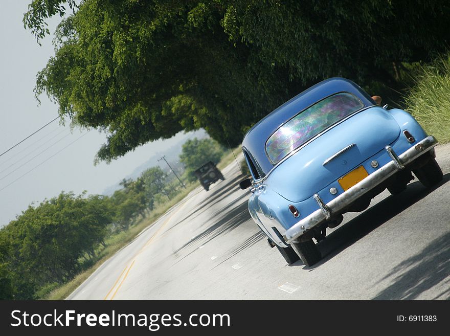 An old car at Cuba. An old car at Cuba