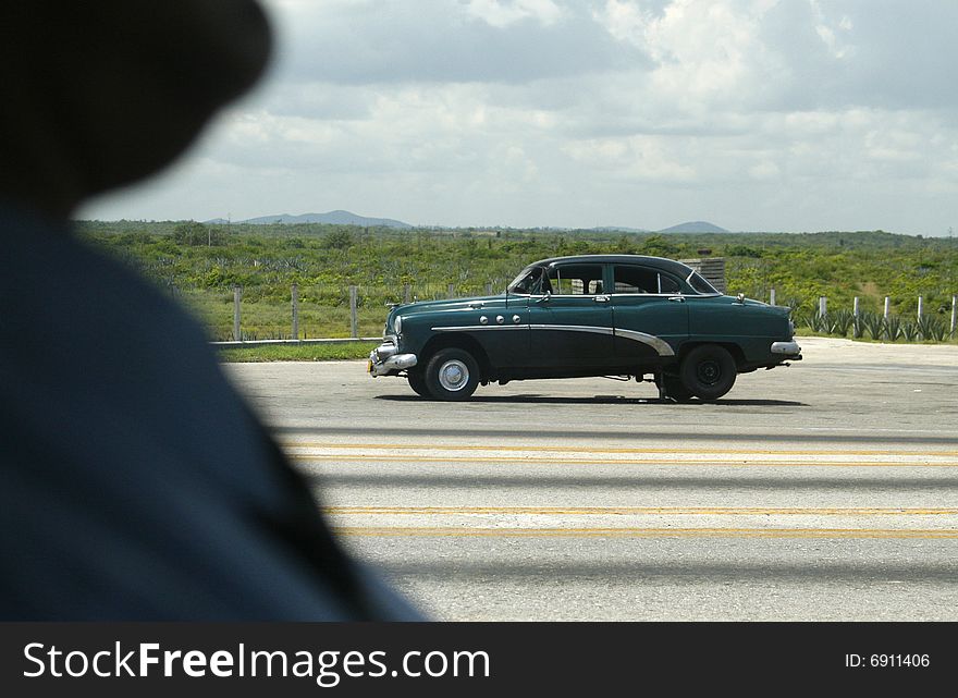 An old car  at Cuba. An old car  at Cuba