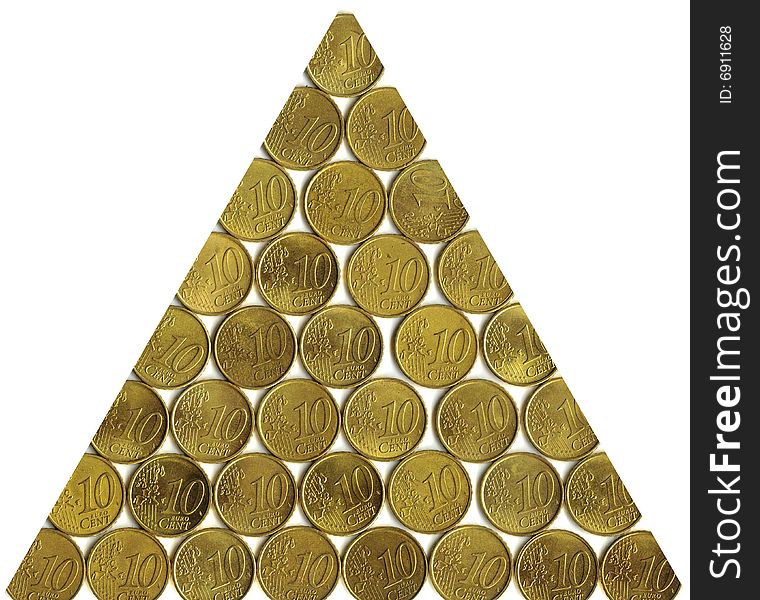 Triangle of coins