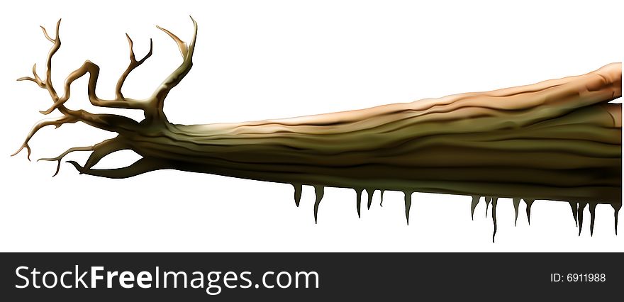 Deadwood - detailed source illustration as vector