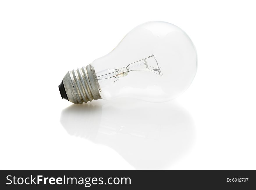 Lamp bulb isolated on white