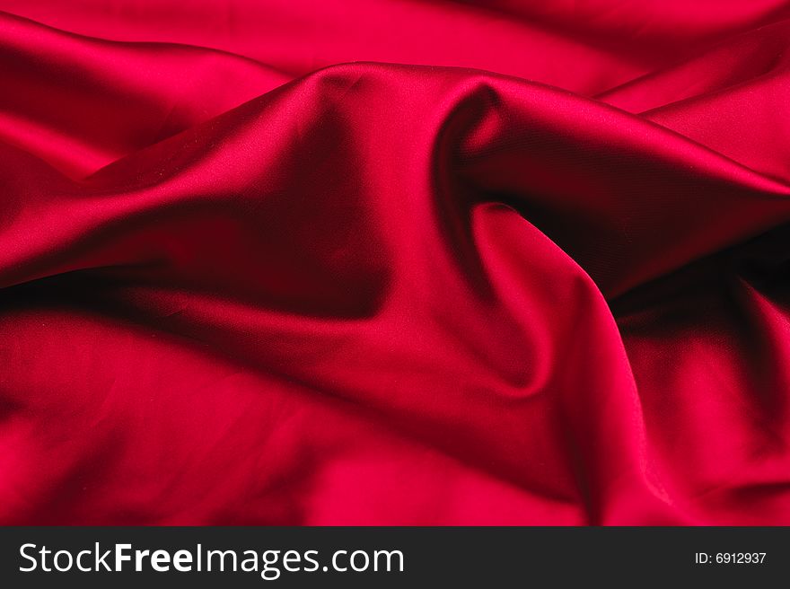 Red Silk Background