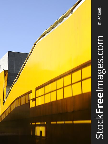 Beautiful building with yellow wall