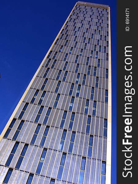 A tower block of offices in Luxembourg's European district