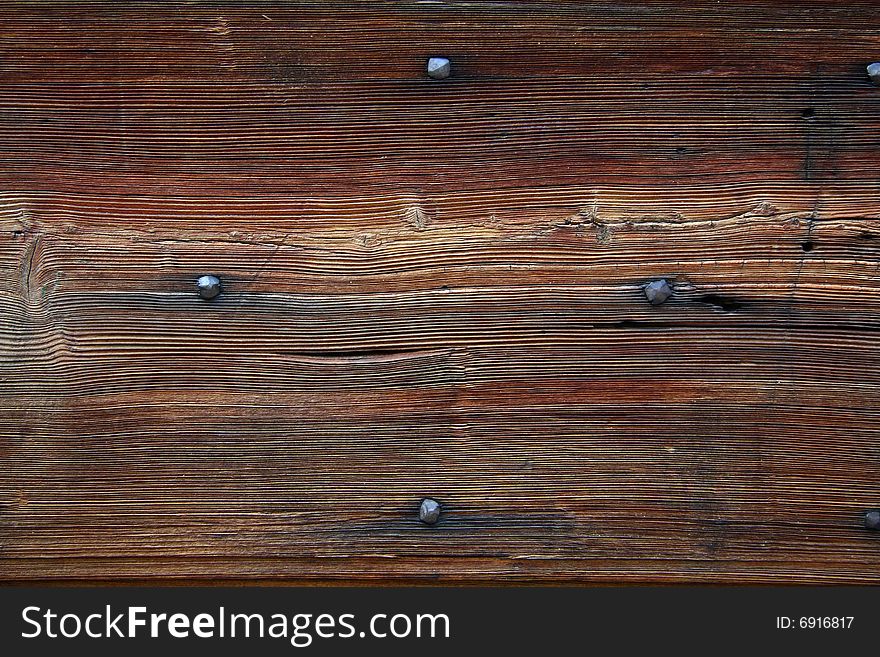 Grungy wooden textured background closeup