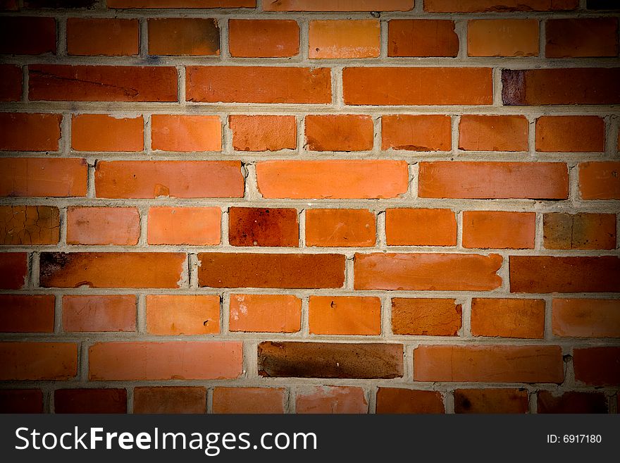 Old grunge brick wall background. Old grunge brick wall background