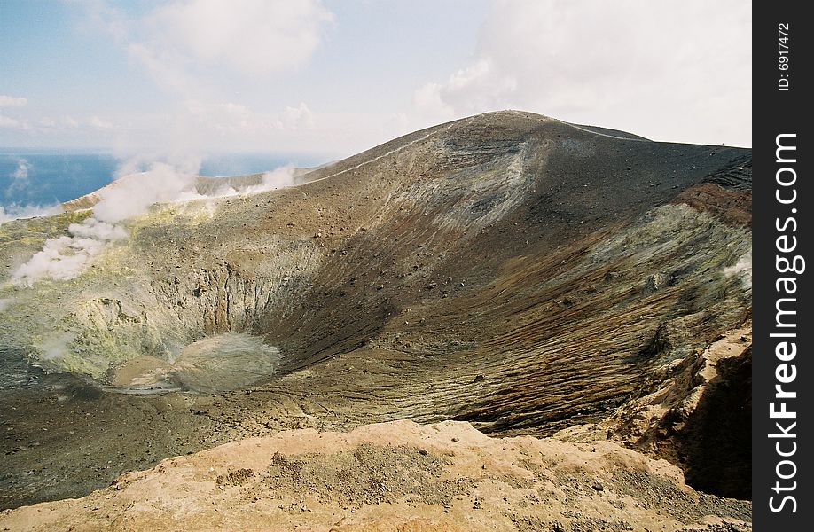 Volcano in Italy, Eolia islands