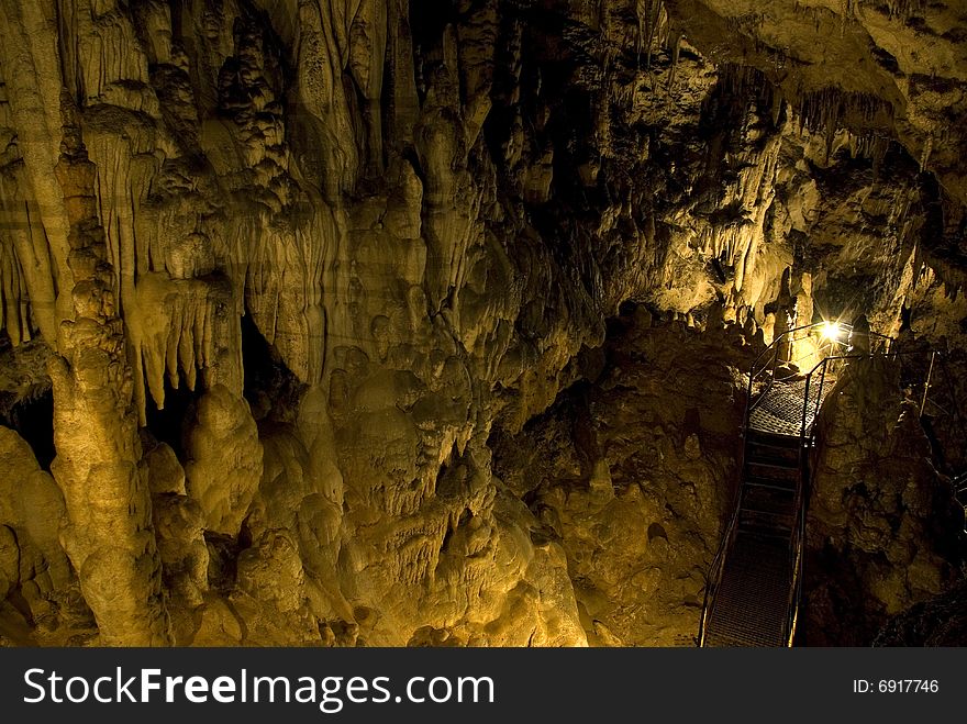 Great Azish cave. Lago-Naki plateau. Adygei. Russia