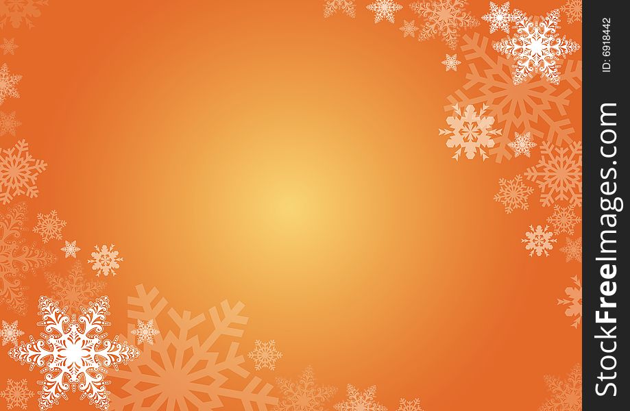 Yellow background with snowflakes. FIND MORE in my portfolio. Yellow background with snowflakes. FIND MORE in my portfolio