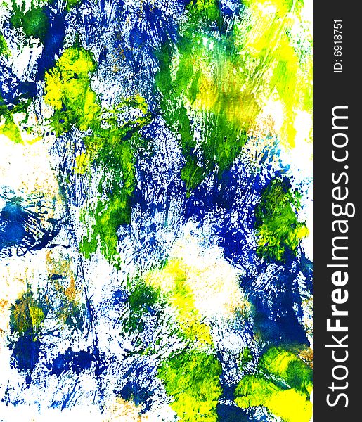 Abstract background with multi-coloured stains