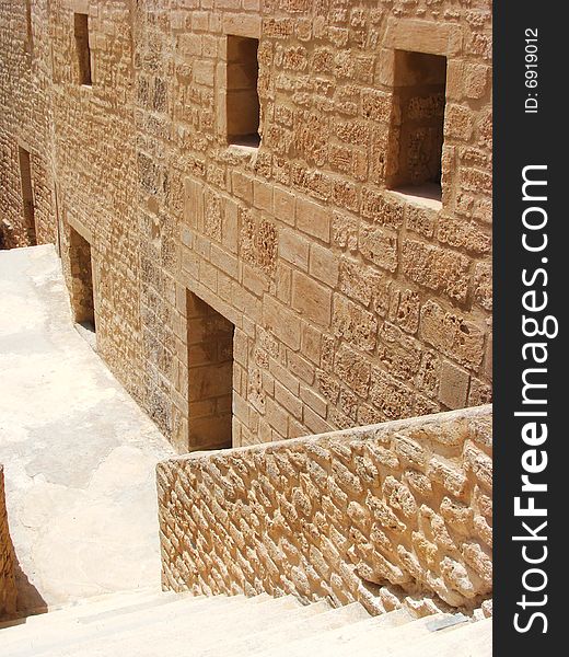 Ribat - Arabic fortification in Monastir, Tunisia. Ribat - Arabic fortification in Monastir, Tunisia.