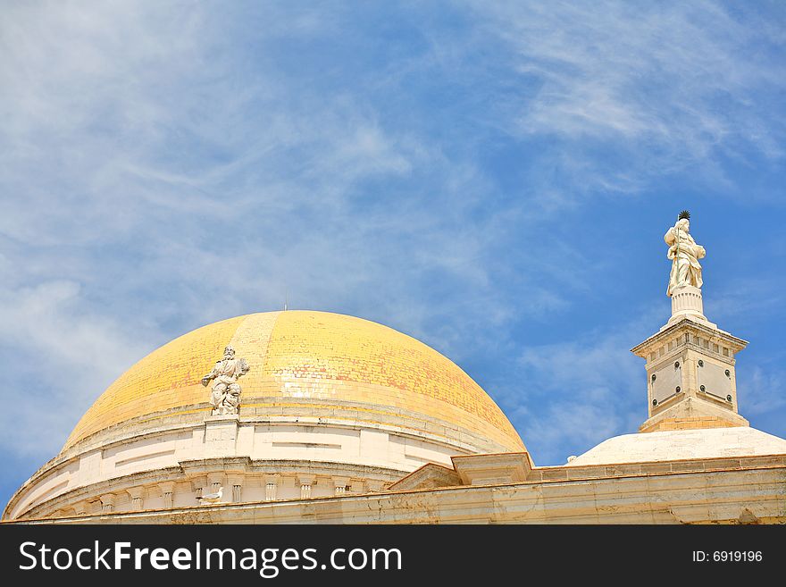 Cupola of Cathedral in Cadiz (Spain)