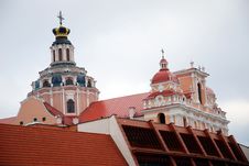 Vilnius City Catholic Church Royalty Free Stock Photo