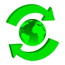 Recycling Earth Royalty Free Stock Photography
