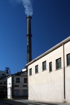 Factory At Work, Polluting Stock Photo Factory At Work, Polluting Stock Photo