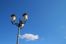 Street Lamp On Blue Sky Stock Photography