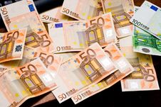 Euro Banknotes Stock Image