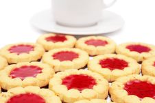 Cup Of Tea And Cookies. Royalty Free Stock Photography Cup Of Tea And Cookies. Royalty Free Stock Photography