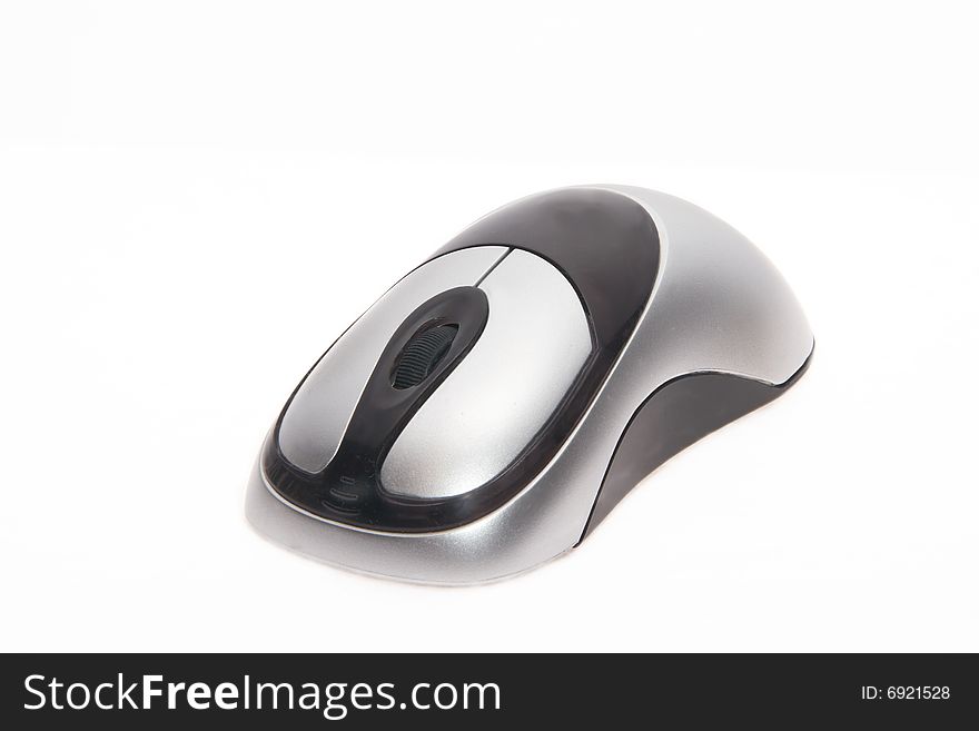 The computer isolated mouse on the white background