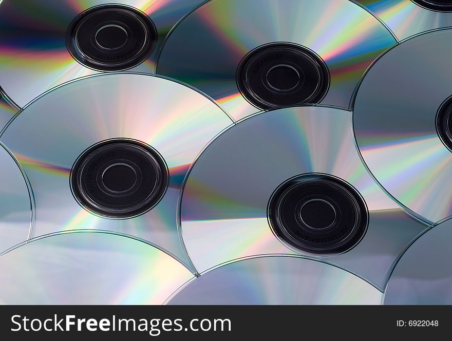 A pile of compact discs