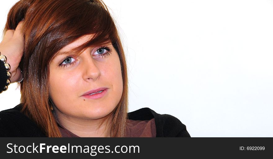 Shot of a pretty young woman relaxing