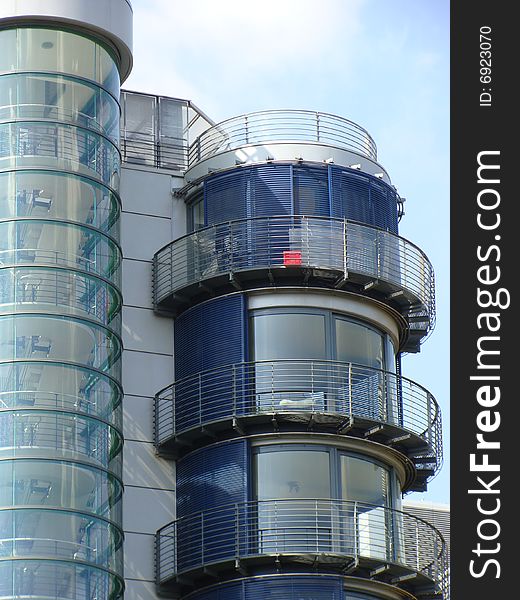 Modern architecture of Potsdamer Platz in Berlin, Germany.