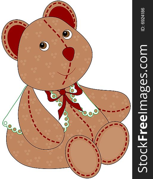 Teddy bear dressed up for the christmas holiday. Teddy bear dressed up for the christmas holiday.